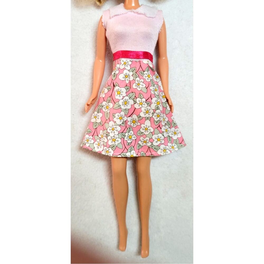 Floral Doll Dress Fits 11.5" Barbie Midwood Brands LLC Dress Only No Doll